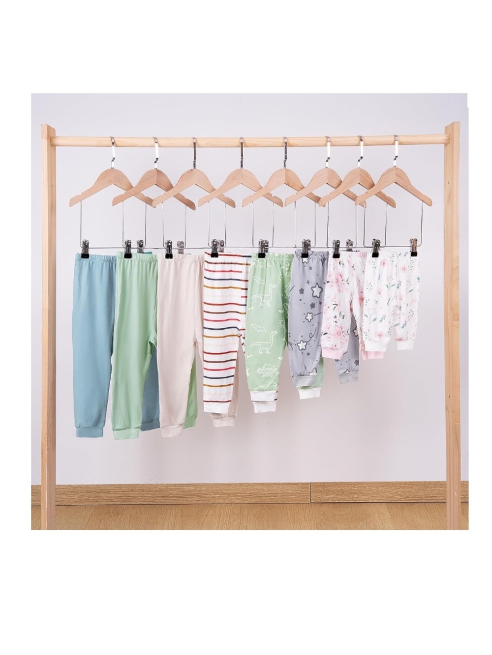 Litto Goose Baby Jogger Pants,Elastic Cuffs-Stay-On Lightweight Joggers 3-Pack - Picture 8 of 12